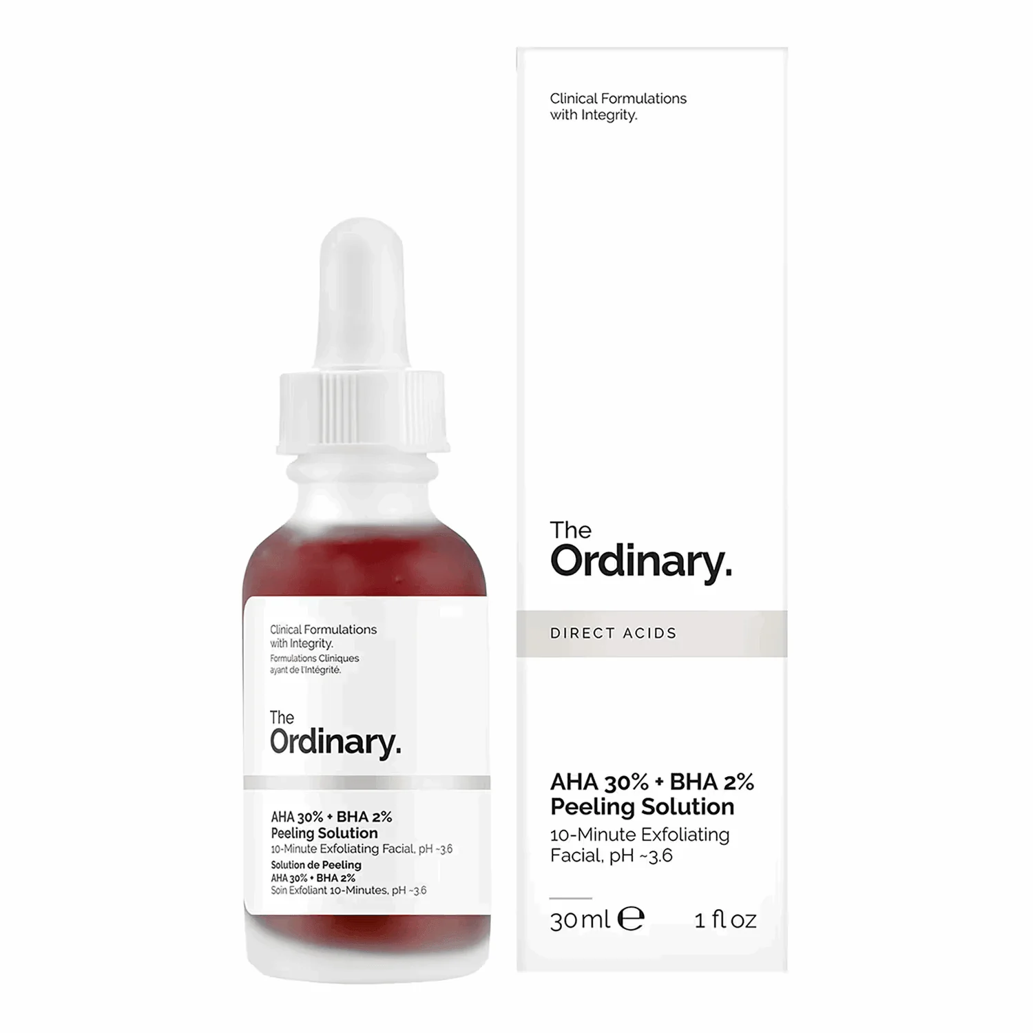 The Ordinary — AHA 30% + BHA 2% Peeling Solution